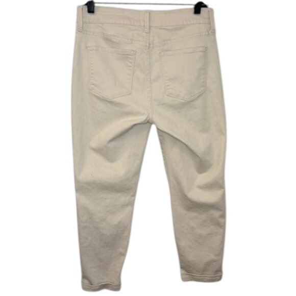 NYDJ slim-fit cropped jeans off white women size 29 - Picture 4 of 6